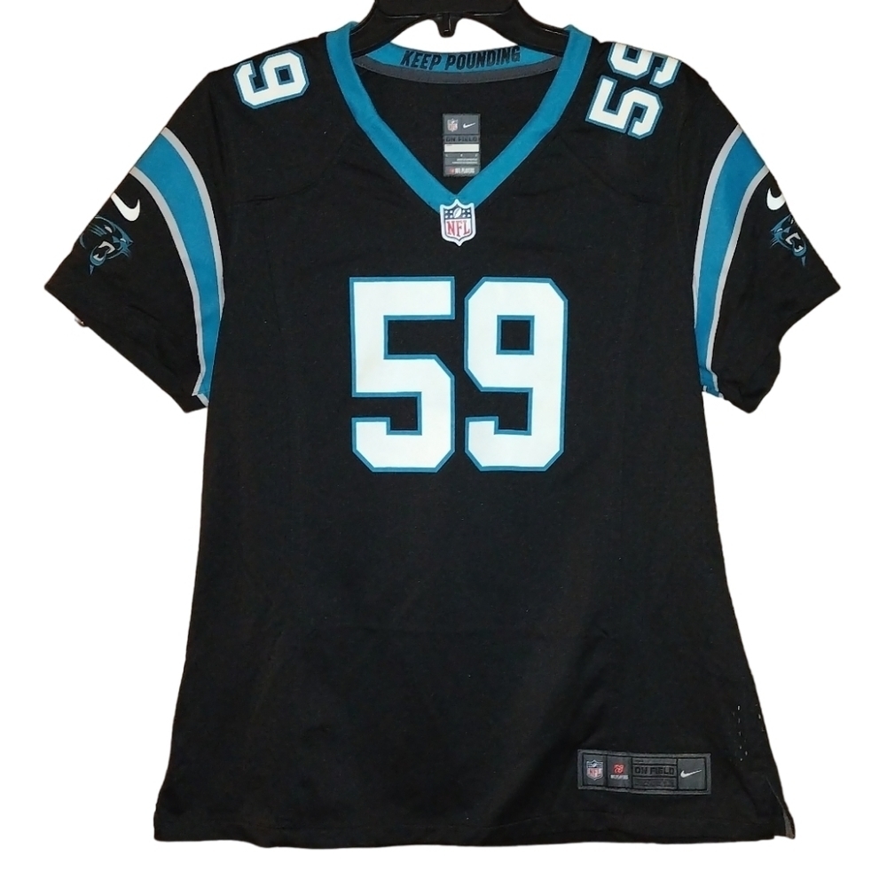 Nike Unisex NFL On Field Classic Carolina Panthers Jersey #59 Kuechly Size Large